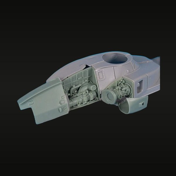 EH-101 Merlin Helicopter 1/72 Resin Model Kit with Detail Parts