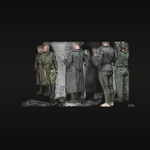 WWII Soviet Infantry Squad Resin Miniature Figure Kit 28mm
