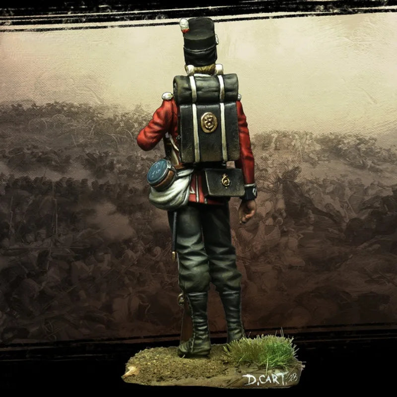 Napoleonic British Infantryman with Musket 1/32 Resin Figure Kit - resin model view 3