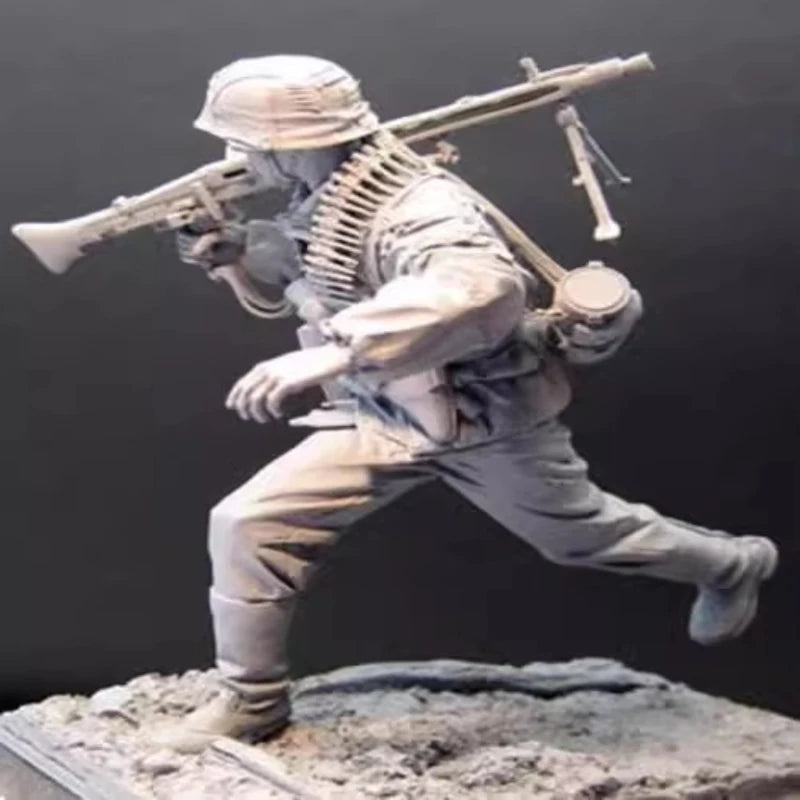 1/16 Casting Resin Model Grey Kit Normandy Frontline Soldier Model Requires Assembly Unpainted