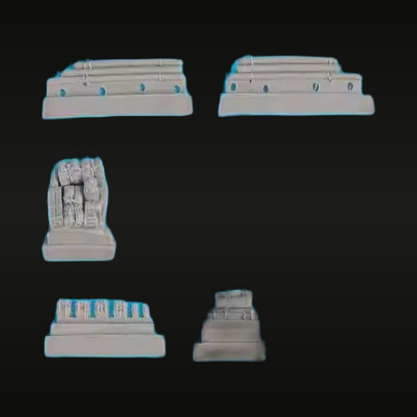 WWII Sherman Tank Stowage Detail Set 1/72 Resin Accessory Kit