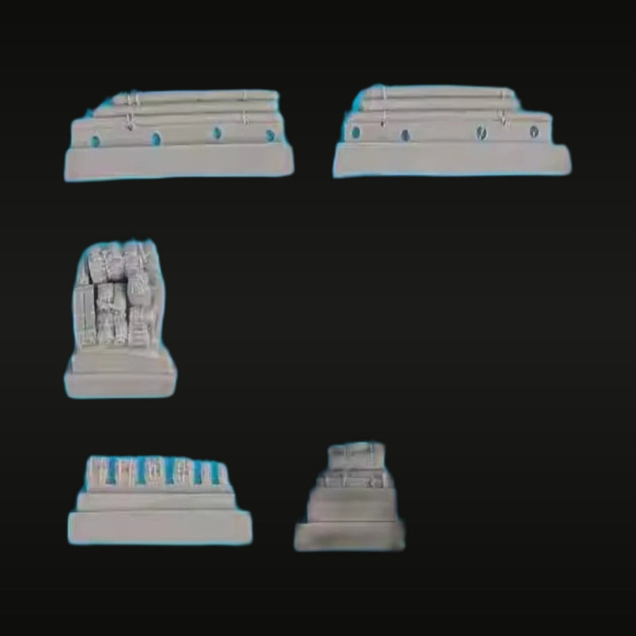 WWII Sherman Tank Stowage Detail Set 1/72 Resin Accessory Kit - unpainted resin model kit