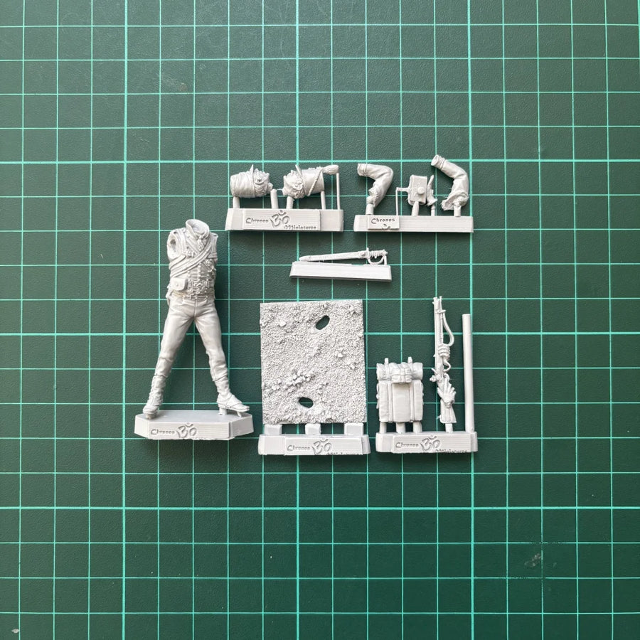 54Mm Resin Unpainted Model Kit, Military Theme, British Light Infantry Rifleman Unassembled and Unpainted GK