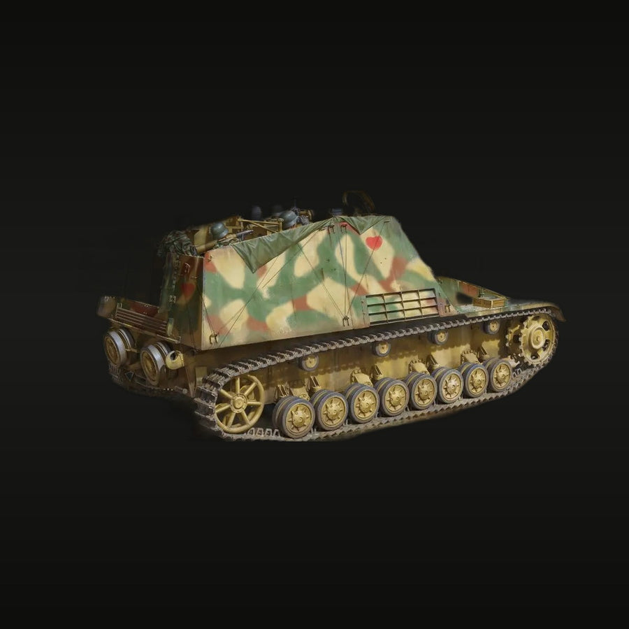 WWII German Hummel Self-Propelled Gun 1/35 Resin Vehicle Kit - unpainted resin model kit