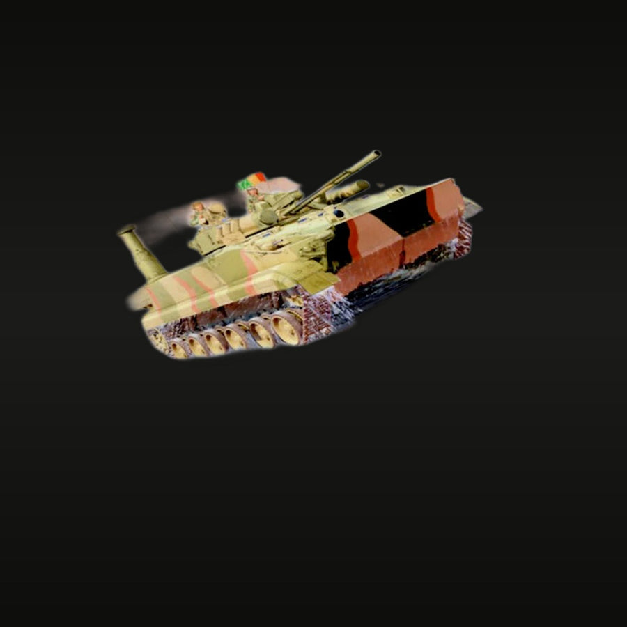 Modern Russian T-72/T-90 Main Battle Tank with Dozer Blade 1/35 Resin Model Kit - unpainted resin model kit