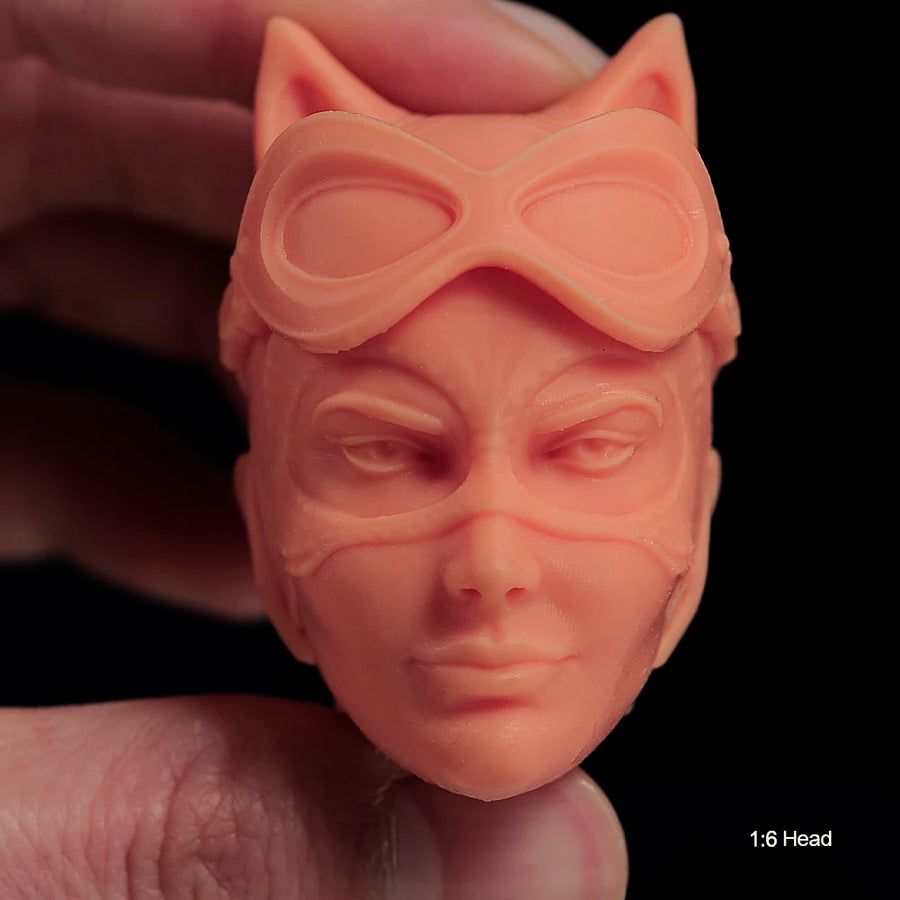 Catwoman Masked Portrait Bust 1/6 Resin Head Sculpt - resin model view 3