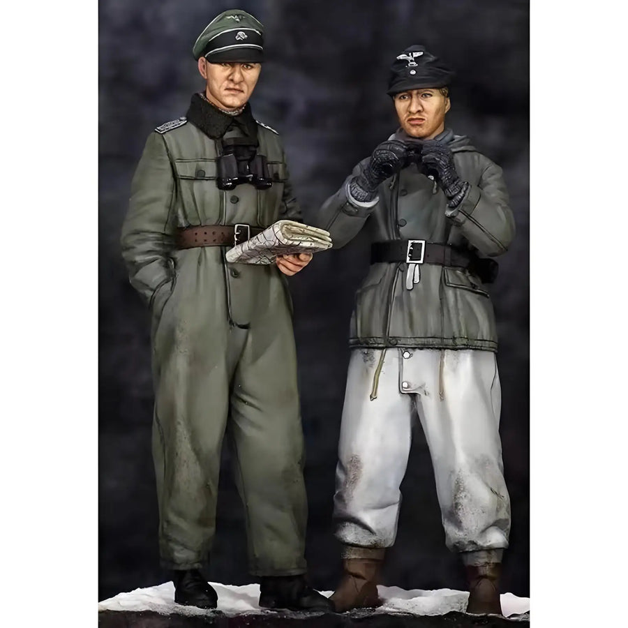 1/35 Resin Model WWII German Soldier'S Figurine Not Colored and Assembled