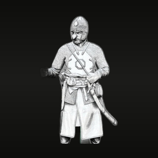 Medieval Viking Warrior with Spear - Resin Figure Kit
