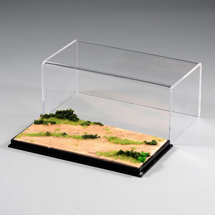 Desert Terrain Diorama Platform 1/64 Scale Resin Display Case - resin model view 5
