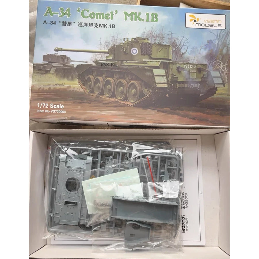 WWII British Cromwell Cruiser Tank 1/72 Resin Vehicle Kit - resin model view 2