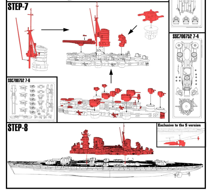 USSR Kronshtadt-Class Battle Cruiser Project 69 Kronshtadt Project SSC752 MRY-SFW 1/350 1/700 1/200 Military Model Kit