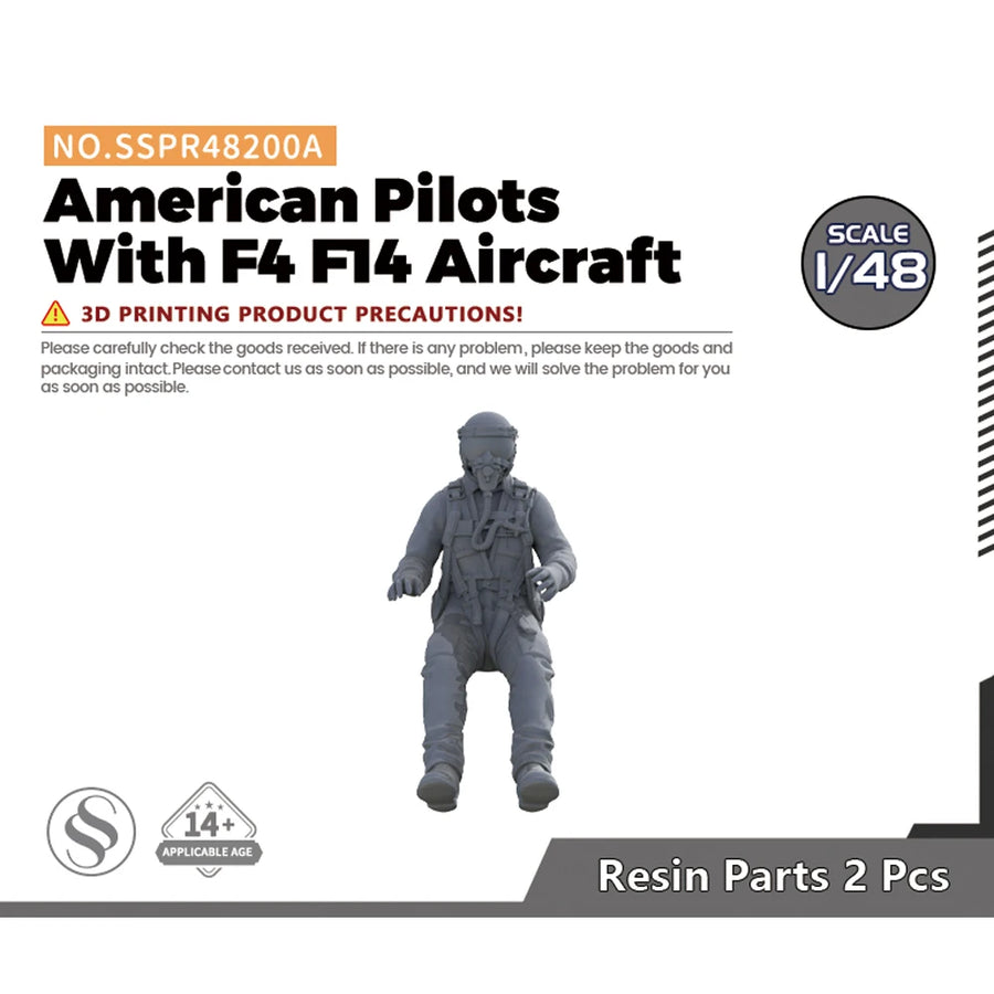 MRY-SFW SSPR200A 1/32 1/48 1/72 1/64 1/100 1/144 1/35 US Pilots with F4/F14 Aircraft