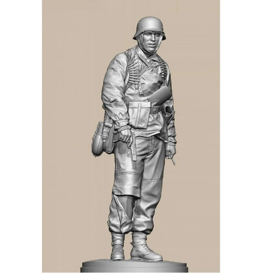 WWII German Infantry Soldier Torso & Legs 1/16 Resin Figure Kit - resin model view 2