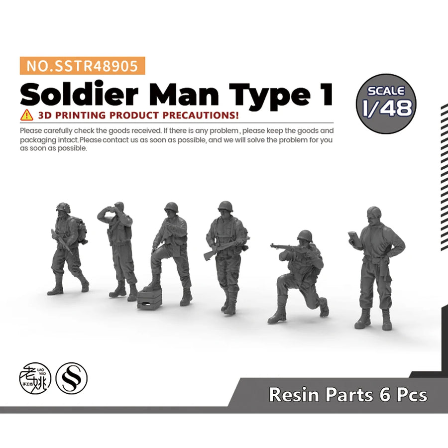 WWII American Infantry Squad 28mm Resin Figure Set - resin model view 5
