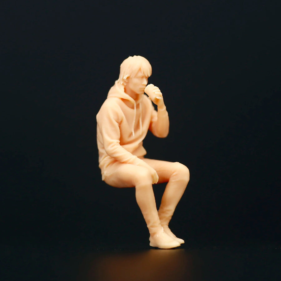 Modern Businessman Standing Pose 1/87 Resin Figure Kit - resin model view 4