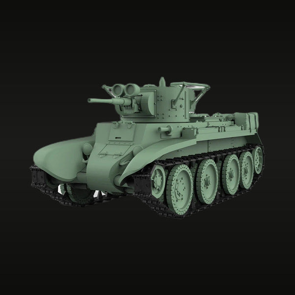 Soviet BT-7 Light Tank 1/56 Resin Vehicle Kit