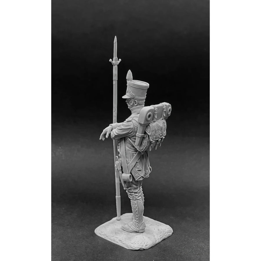 Napoleonic French Infantry Soldier with Pike 54mm Resin Figure Kit - resin model view 5