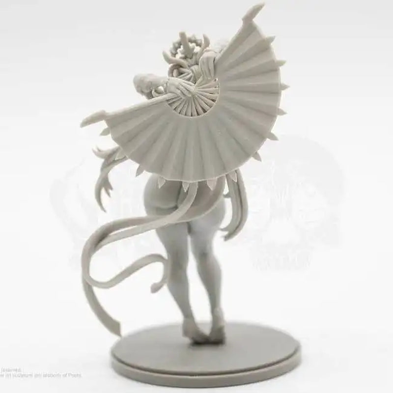 Fantasy Female Winged Demon with Armor 75mm Resin Figure Kit - resin model view 5