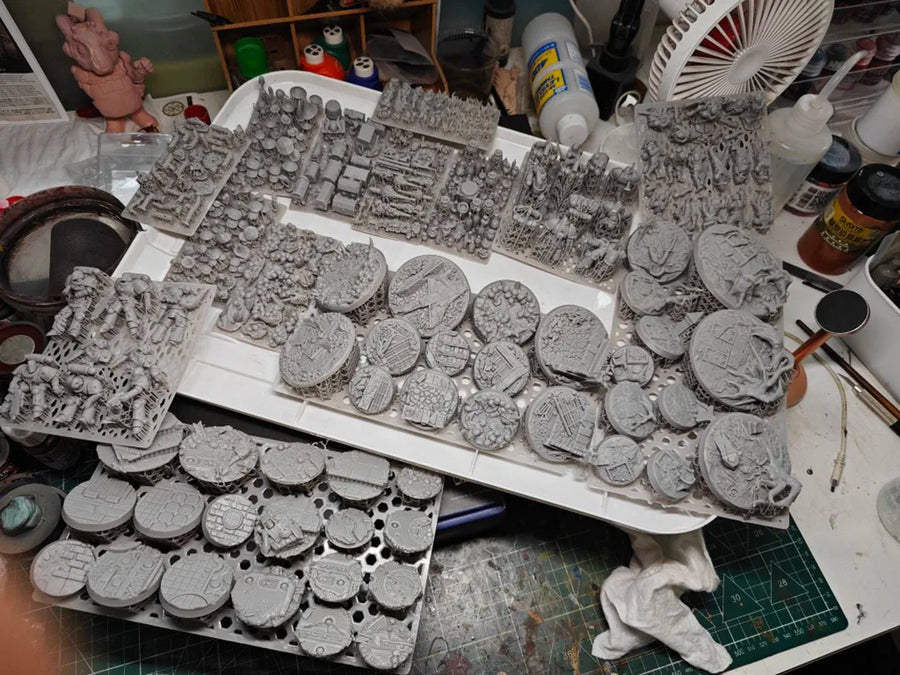 Fantasy Abstract Creature & Terrain Elements Set Resin Kit - resin model view 3