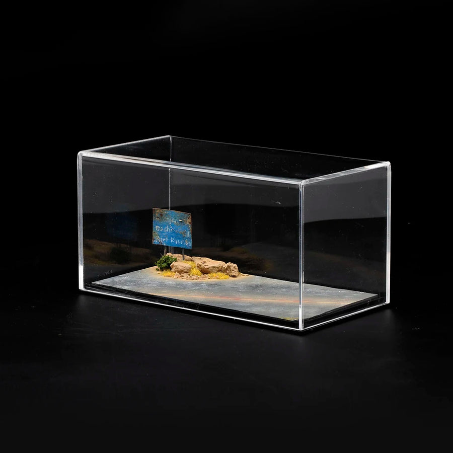 Acrylic Display Case for Resin Miniature Figures - 20cm Diorama Base - resin model view 4