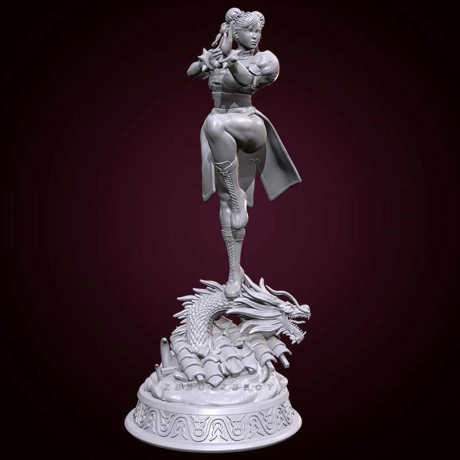 Chun-Li Street Fighter 1/6 Scale Resin Figure Kit - resin model view 3
