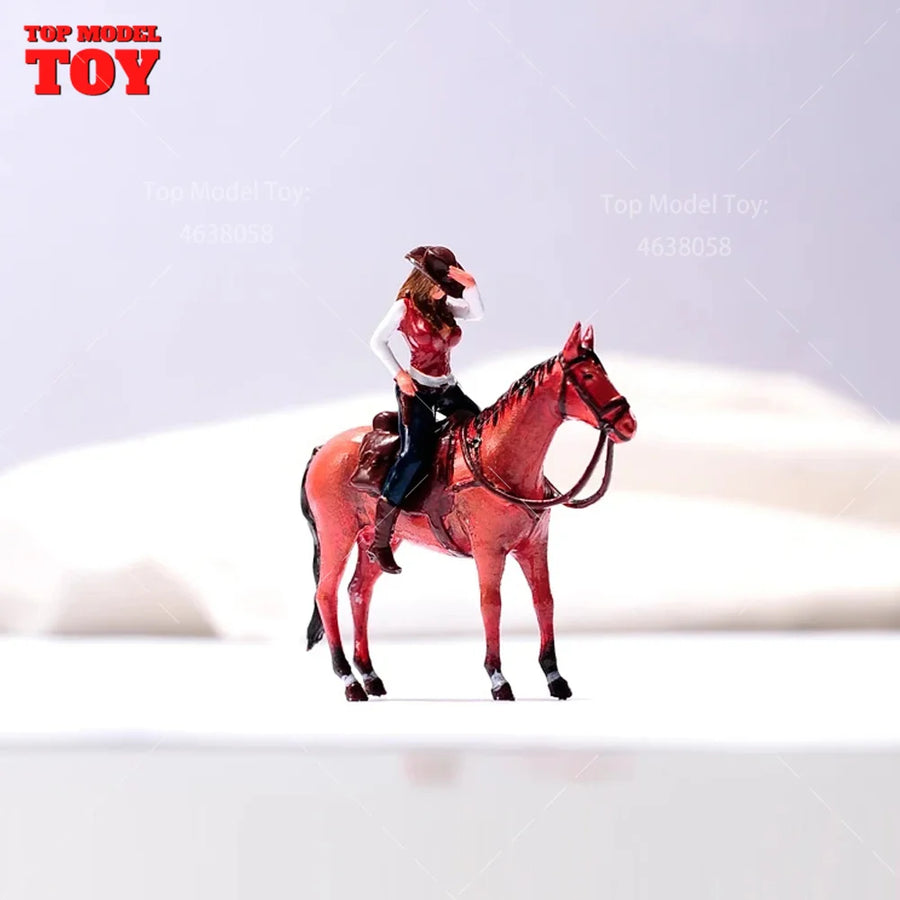 Pinup Western Cowgirl Standing Pose 1/64 Resin Figure - resin model view 2