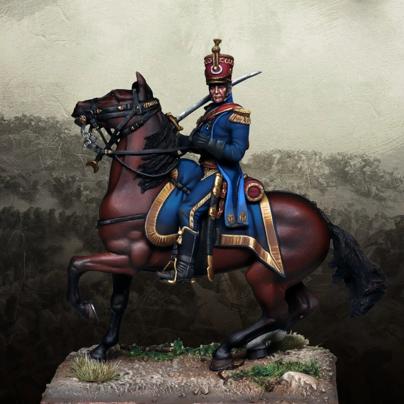1/32 Scale 54Mm Die-Cast Resin Figure Model Kit Captain Gaetan Joseph Prosper Hobby Miniature Toys Unassembled Unpainted Diorama