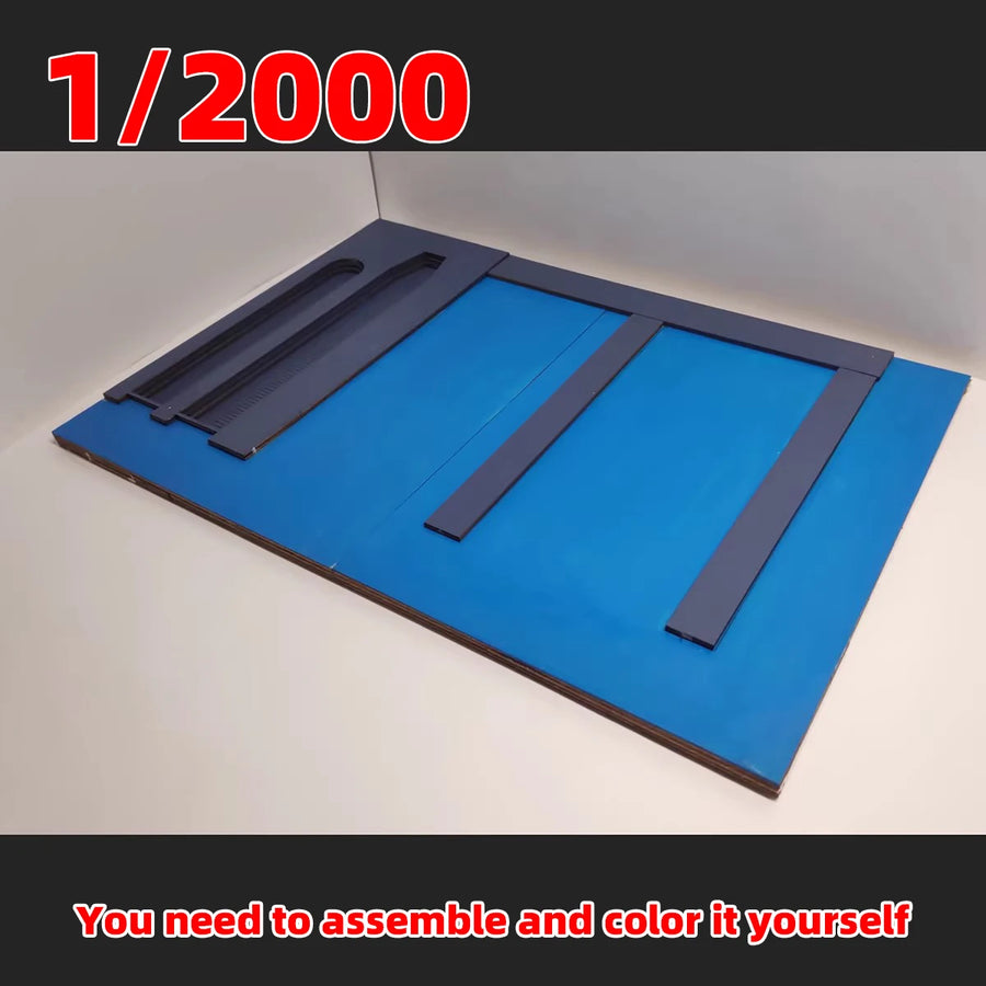 Assembly Architectural Sand Table Navy Yard Naval Base Factory Building Shipyard Dockyard Diorama Scale Model Kit 1/2000