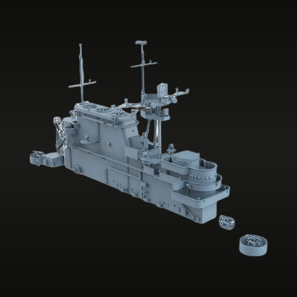 USS Hornet CVS-12 Essex-Class Carrier Island Superstructure 1/350 Resin Ship Kit