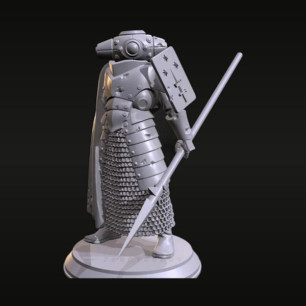 Samurai Warrior with Naginata 38mm Resin Figure Kit