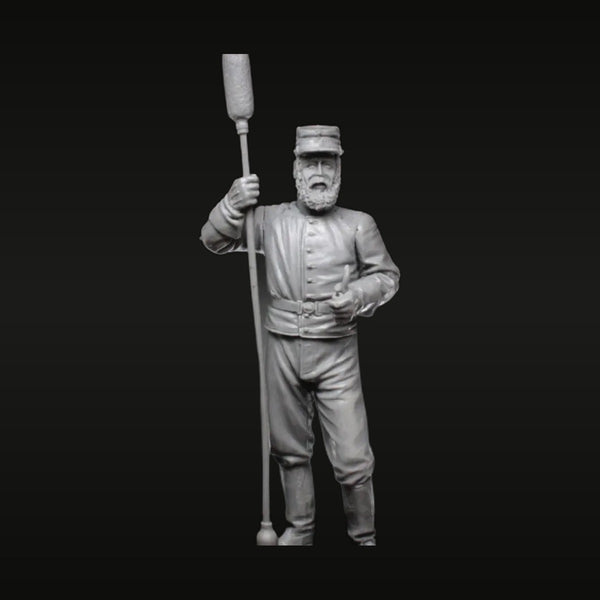 American Civil War Union Soldier with Ramrod 1/35 Resin Figure Kit