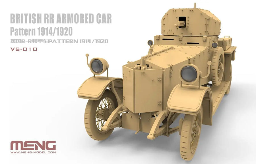 Meng 1/35 VS-010 British RR Armored Car Pattern1914/1920 Plastic Model Kit