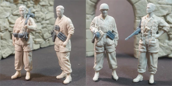 WWII US Infantry 2-Figure Set 1/35 Resin Kit
