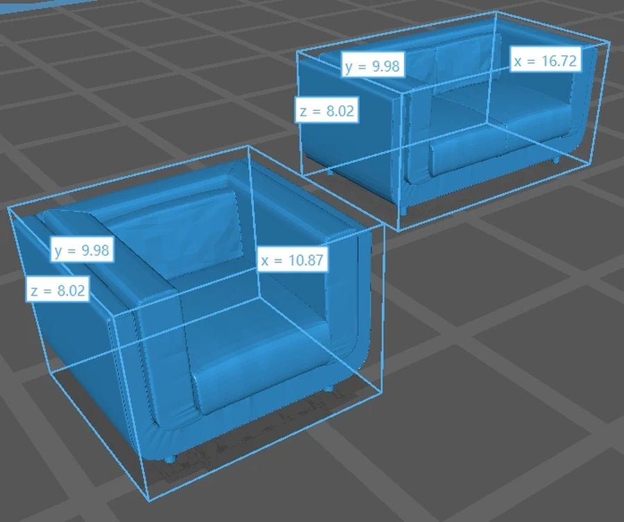 Living Room Modular Sectional Sofa Set 1/87 Resin Model Kit - resin model view 4