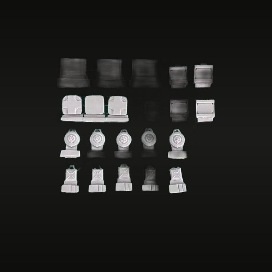 WWII Anti-Tank Mines Accessory Set 1/35 Resin Kit - unpainted resin model kit
