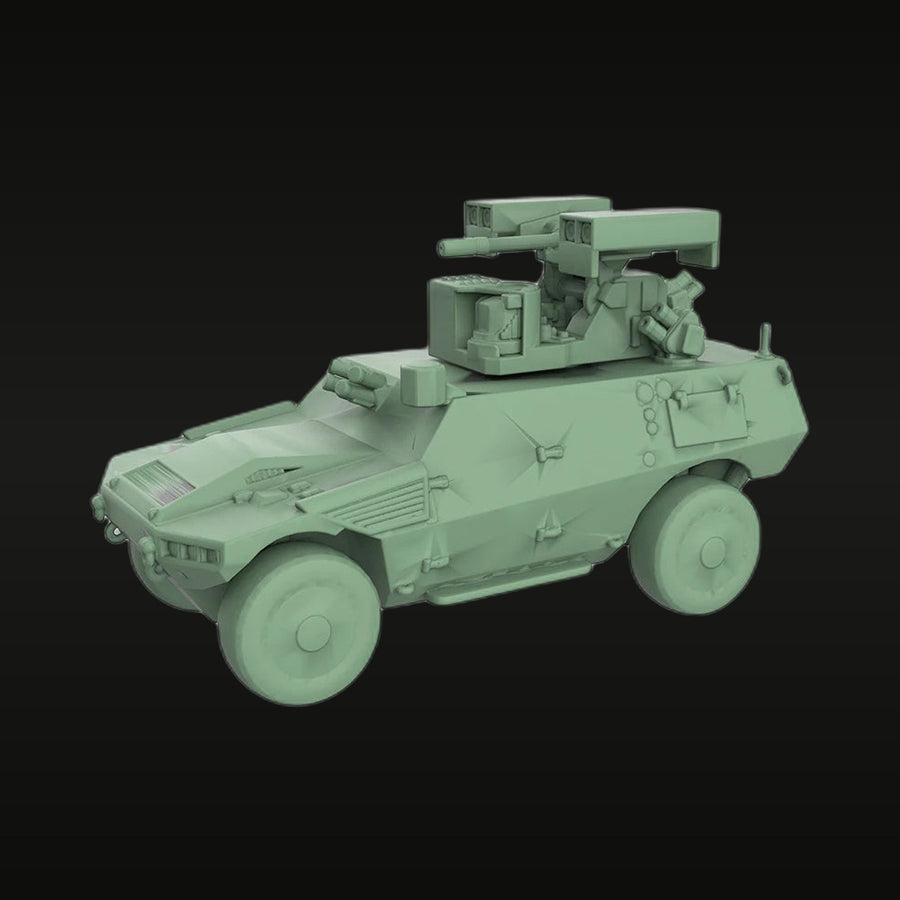 Modern French Panhard AML Light Armored Car 1/87 Resin Vehicle Kit - unpainted resin model kit