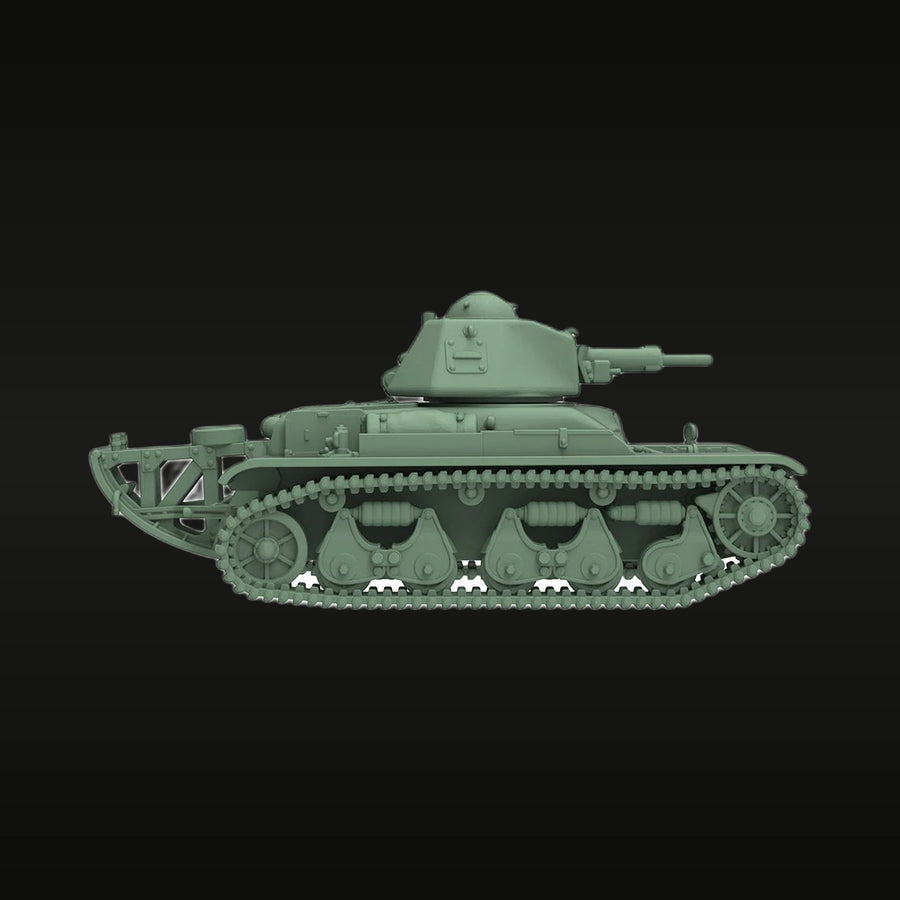 WWII Soviet T-26 Light Tank 1/87 Resin Vehicle Kit - unpainted resin model kit