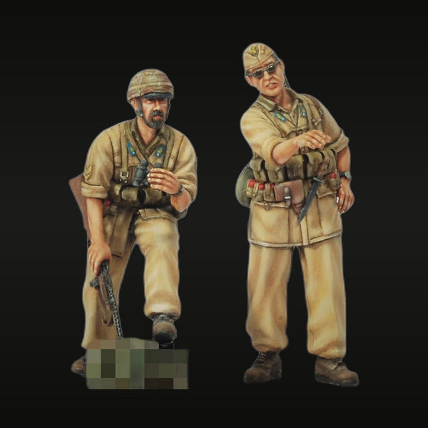 WWII German Afrika Korps Officers Set 1/35 Resin Figure Kit
