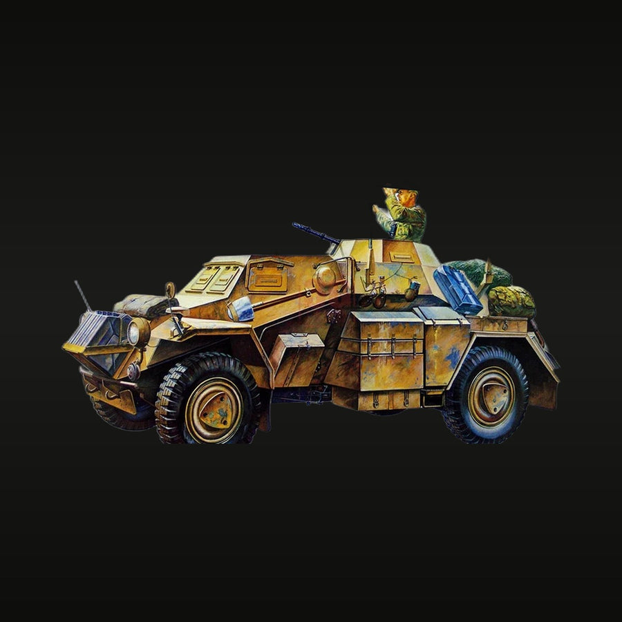WWII German Sd.Kfz.223 Armored Car 1/35 Resin Vehicle Kit - unpainted resin model kit