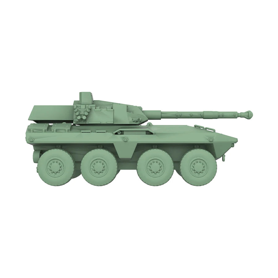 Modern French AMX-10RC 6x6 Wheeled Tank Destroyer 1/56 Scale Resin Model Kit - resin model view 4