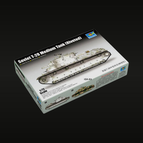 Soviet T-28 Medium Tank (Riveted) 1/72 Resin Model Kit