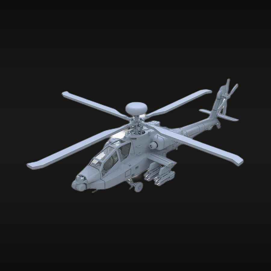 Modern US AH-64D Apache Attack Helicopter 1/144 Resin Aircraft Kit - unpainted resin model kit