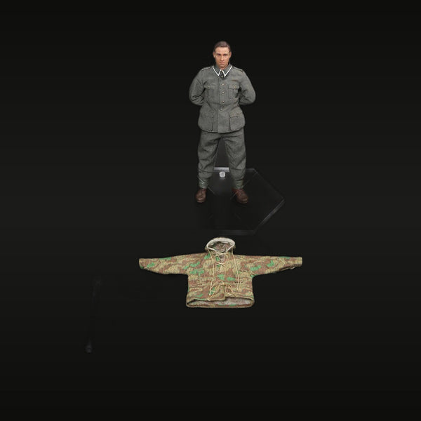 WWII German Infantry Soldier with Camo Tunic Reference 1/12 Resin Figure Kit