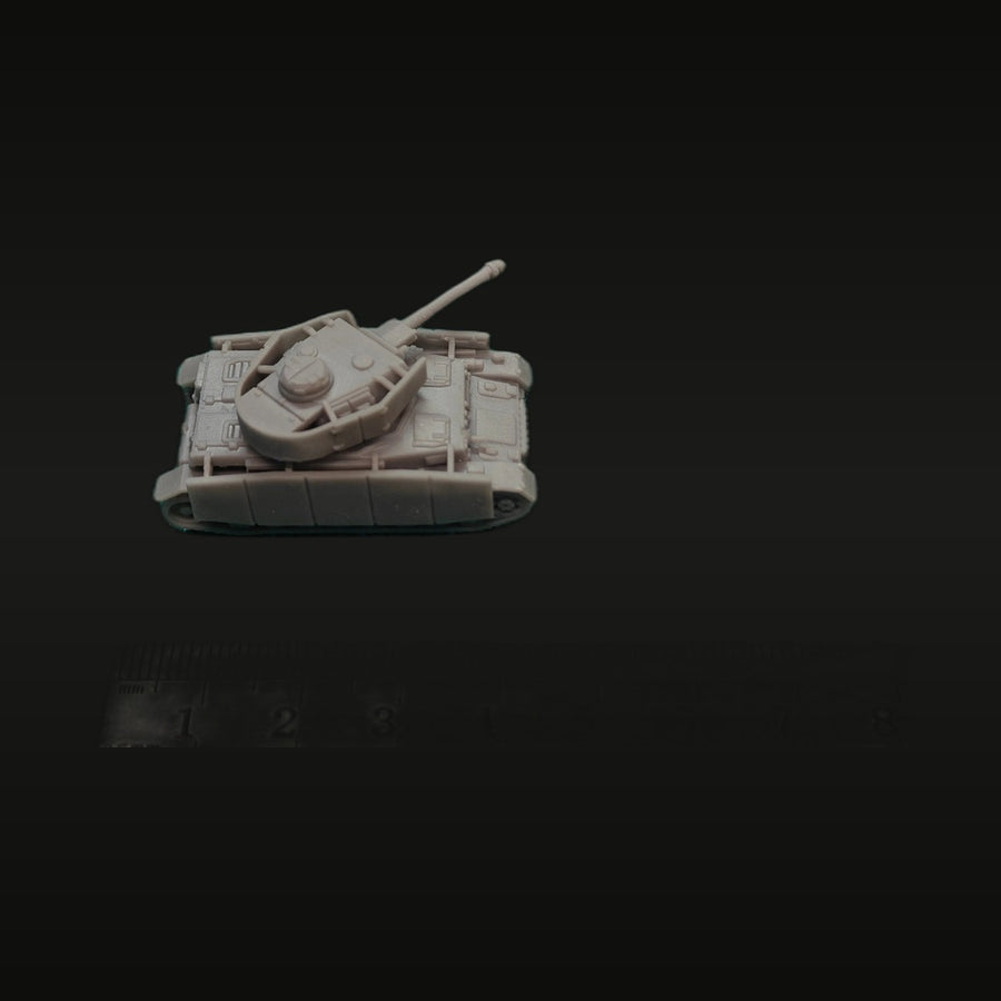 WWII German Pz.Kpfw. IV Ausf. G Medium Tank 1/144 Resin Vehicle Kit - unpainted resin model kit