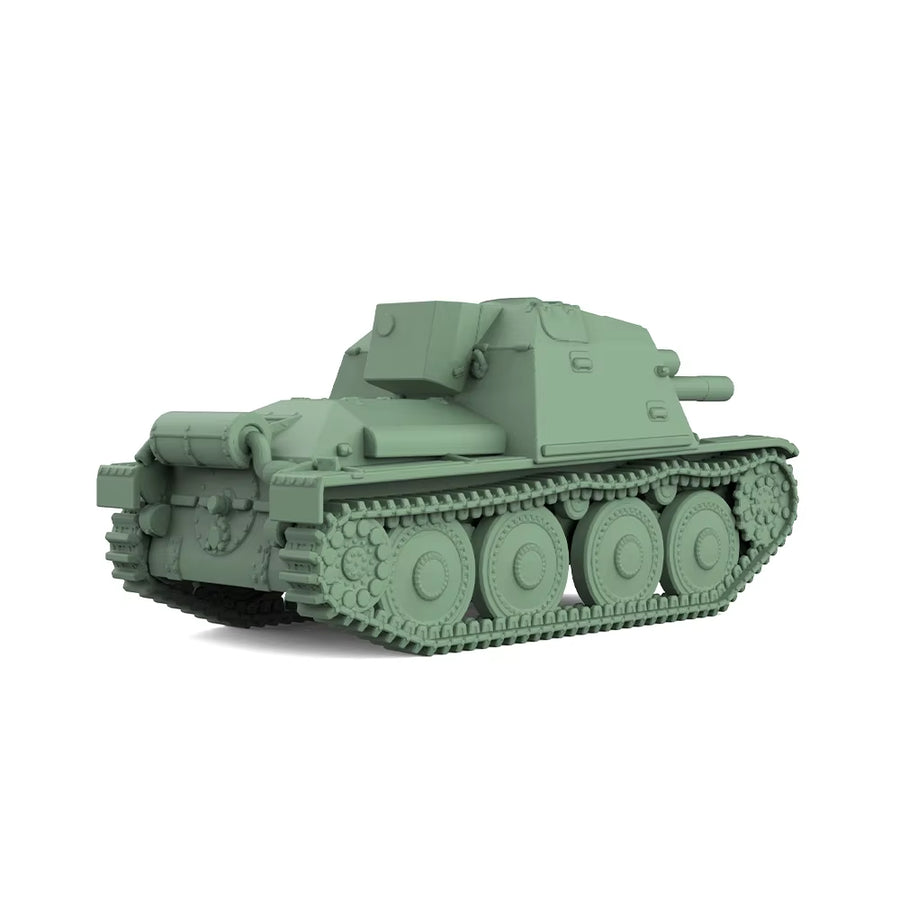 WWII Swedish SAV m/43 Self-Propelled Gun 105mm 1/72 Resin Vehicle Kit - resin model view 3
