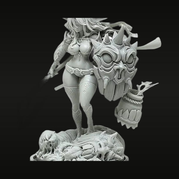 Kingdom Death Fighter Female Warrior Resin Figure Kit
