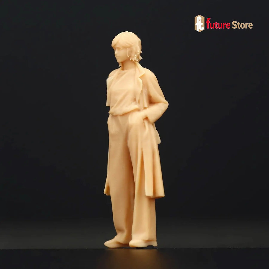 Modern Female Civilian Figures Set of 3 in Casual Dress 1/87 Resin Kit - resin model view 3