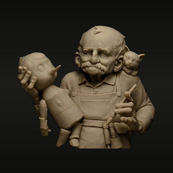 Kind Old Carpenter 1/12 Resin Bust Kit