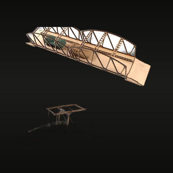 Steel Reinforced Wooden Bridge 1:72 Resin Terrain Diorama Kit