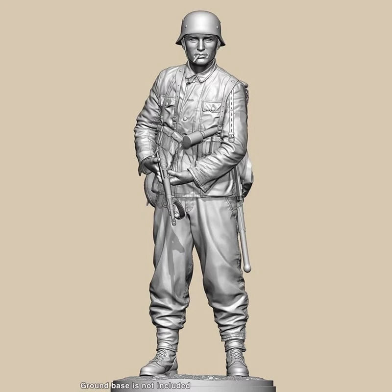 WWII German Infantry Officer Captain 1/16 Resin Figure Kit - resin model view 2
